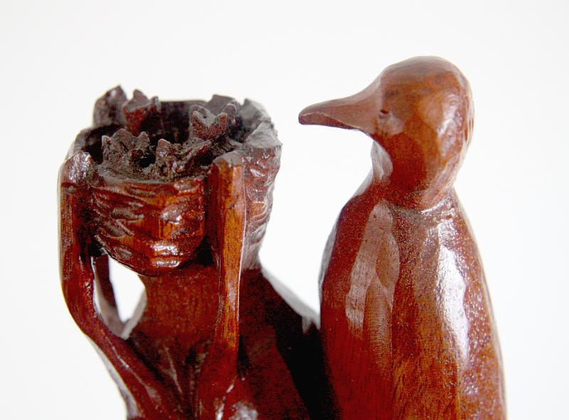 CE 39 - Nest in Tree.jpg - Detail of "Tree" - by Colin Etherington Nest at top of the carving.